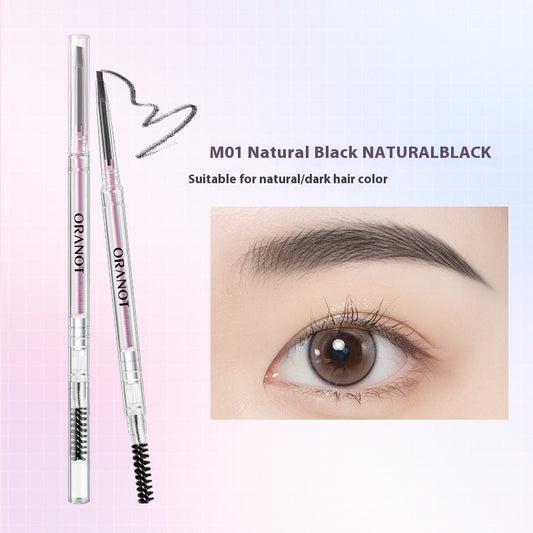 Fine Double-headed Eyebrow Pencil Women's Waterproof Sweat-proof Natural Long Lasting