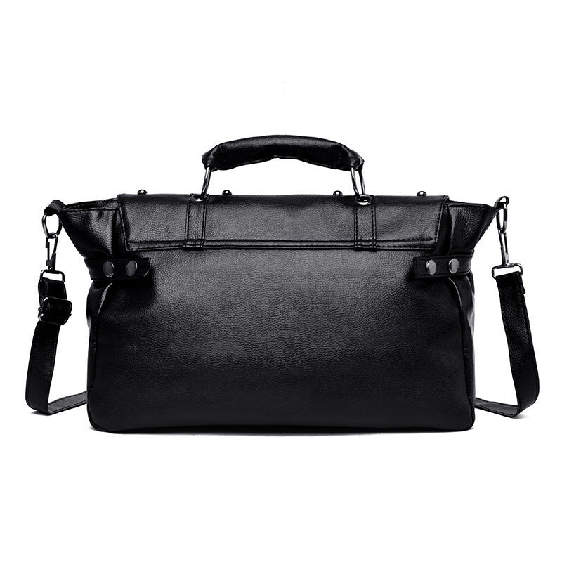 Punk Style Rivet Skull Ghost Head Bag Retro Single Shoulder Diagonal Bag - Alternative Gothic Dark Wear | Embrace Dark Aesthetic Men & Women Gothic Clothing
