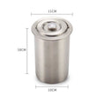 Meat Steamer With Temperature Monitor Stainless Steel Meat Cooking Bucket