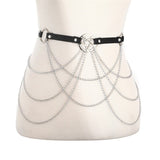 Pentagram Body Chain Jewelry Sexy Belt Belt Chain Gothic Harness - Alternative Gothic Dark Wear | Embrace Dark Aesthetic Men & Women Gothic Clothing