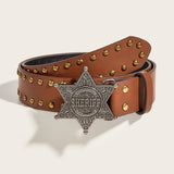 Rivet Punk Wide Belt Jeans Universal