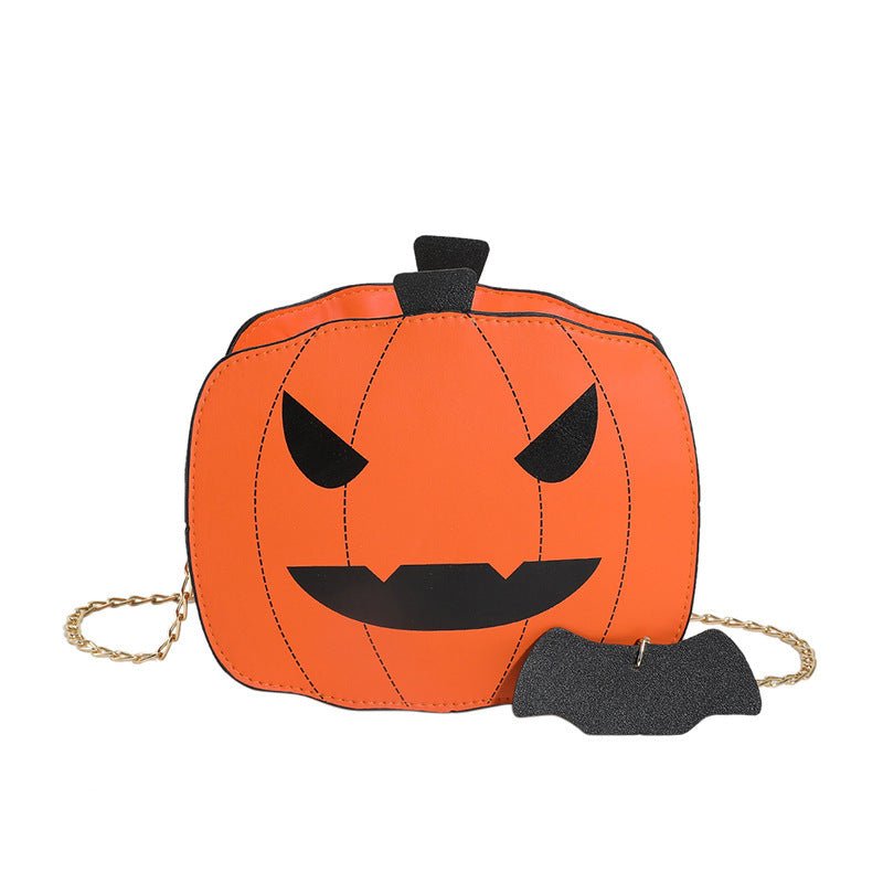Halloween Cartoon Pumpkin Shoulder Bag For Girls Personality Funny Creative Chain Crossbody Bags Women - Alternative Gothic Dark Wear | Embrace Dark Aesthetic Men & Women Gothic Clothing
