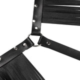 Women's Fashion Simple Tassel Harness Skirt Belt Set Leather Harness - Alternative Gothic Dark Wear | Embrace Dark Aesthetic Men & Women Gothic Clothing