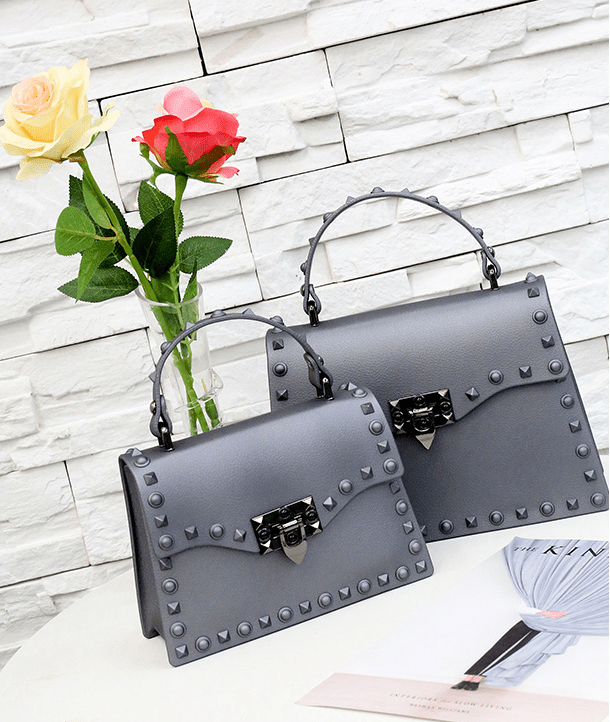 Matte matte rivet tote - Alternative Gothic Dark Wear | Embrace Dark Aesthetic Men & Women Gothic Clothing
