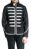 Men Black Parade Marching Jacket | MCR Inspired Gothic Army Band Drummer Coat