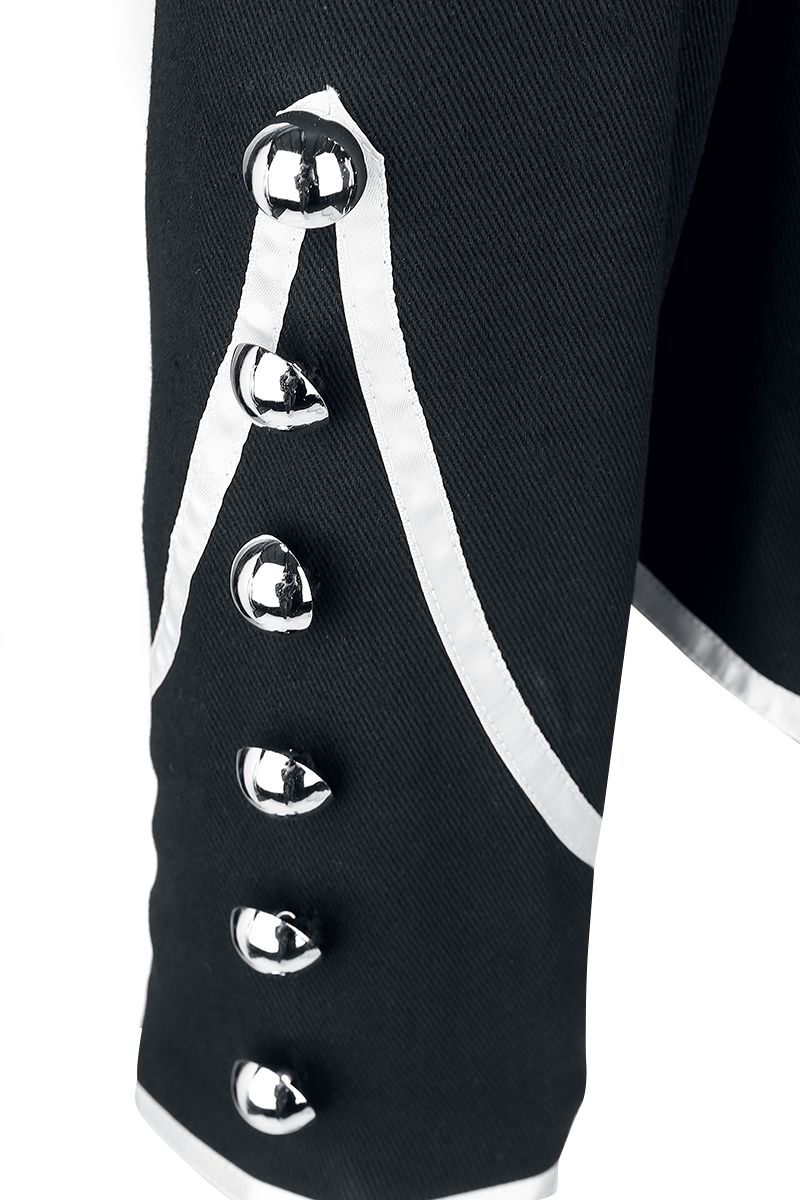 Men Black Parade Marching Jacket | MCR Inspired Gothic Army Band Drummer Coat