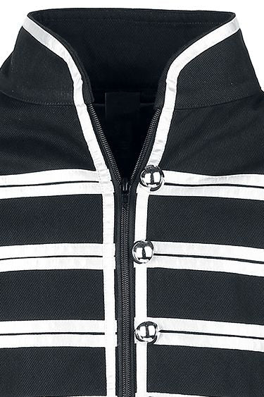 Men Black Parade Marching Jacket | MCR Inspired Gothic Army Band Drummer Coat
