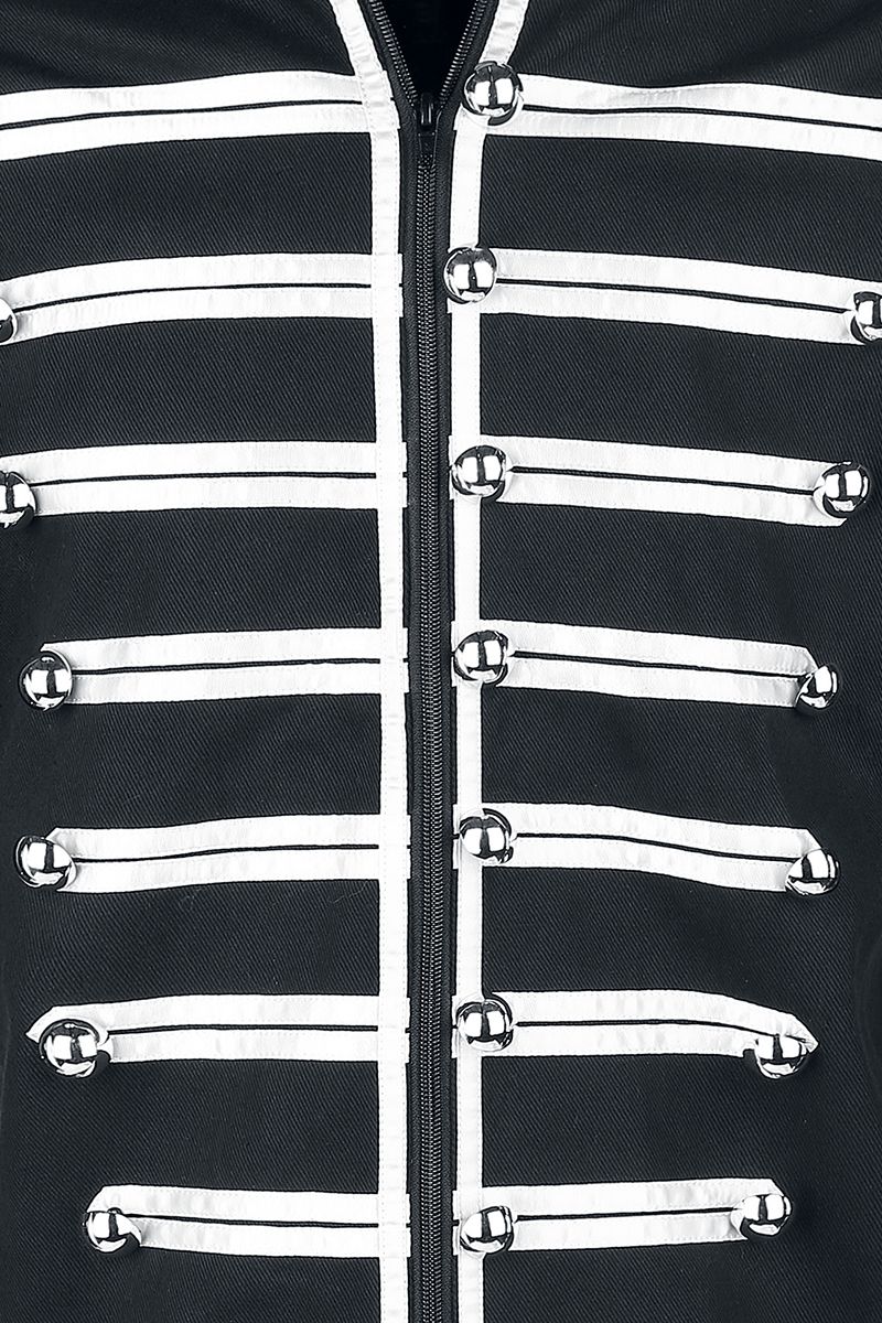 Men Black Parade Marching Jacket | MCR Inspired Gothic Army Band Drummer Coat
