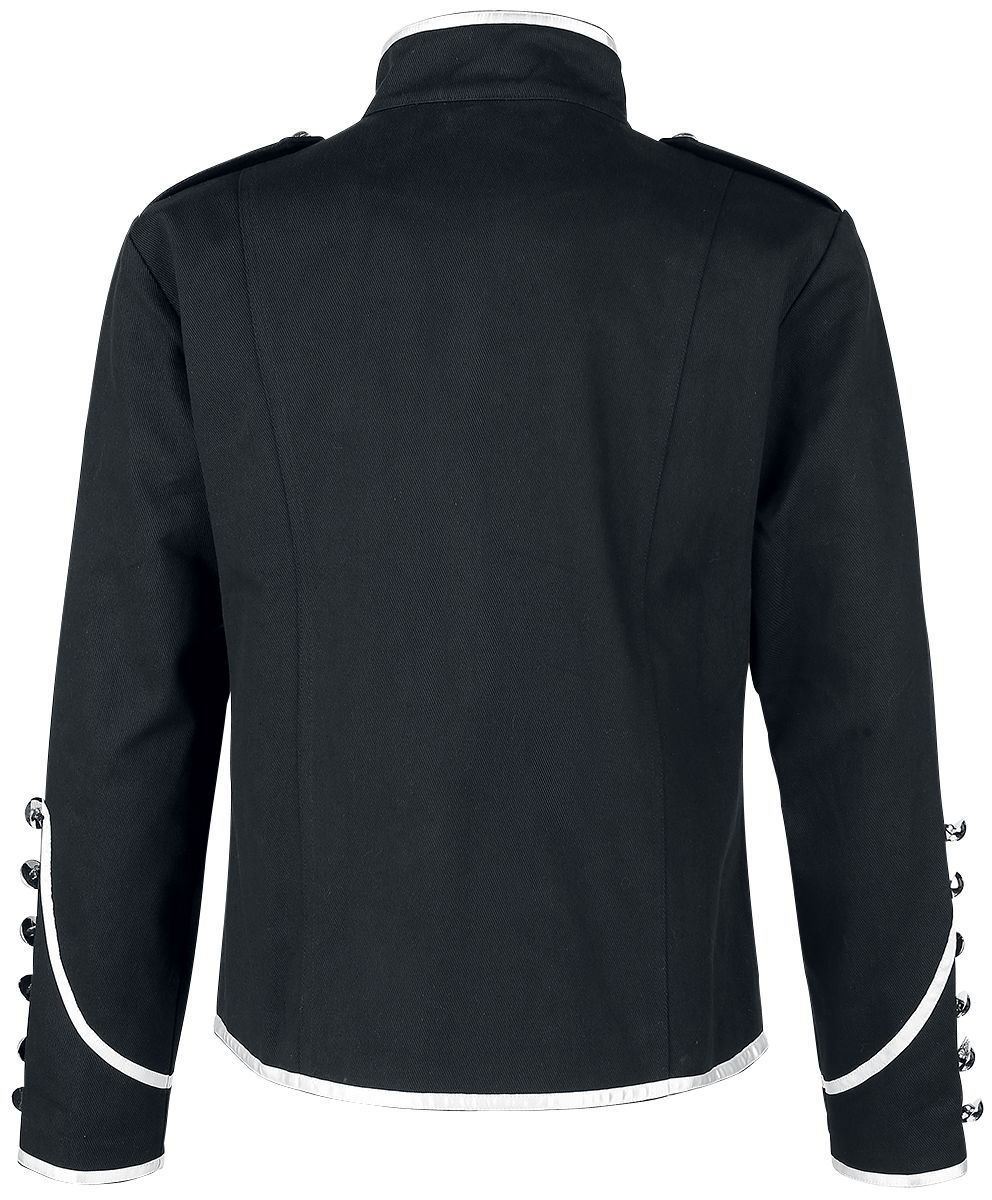 Men Black Parade Marching Jacket | MCR Inspired Gothic Army Band Drummer Coat