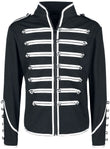 Men Black Parade Marching Jacket | MCR Inspired Gothic Army Band Drummer Coat
