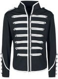 Men Black Parade Marching Jacket | MCR Inspired Gothic Army Band Drummer Coat