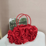 Flower Rose Satin Purse - Alternative Gothic Dark Wear | Embrace Dark Aesthetic Men & Women Gothic Clothing