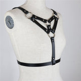 Leather Sex Gothic Harness - Alternative Gothic Dark Wear | Embrace Dark Aesthetic Men & Women Gothic Clothing