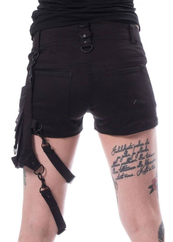 Women Gothic Badass Babes Mini Skirt | Edgy Alternative Shorts Skirt