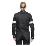 Men Gothic Devil Fashion Gothic Shirt Dave Vanian Shirt With Detachable Sleeve - Alternative Gothic Dark Wear | Embrace Dark Aesthetic Men & Women Gothic Clothing