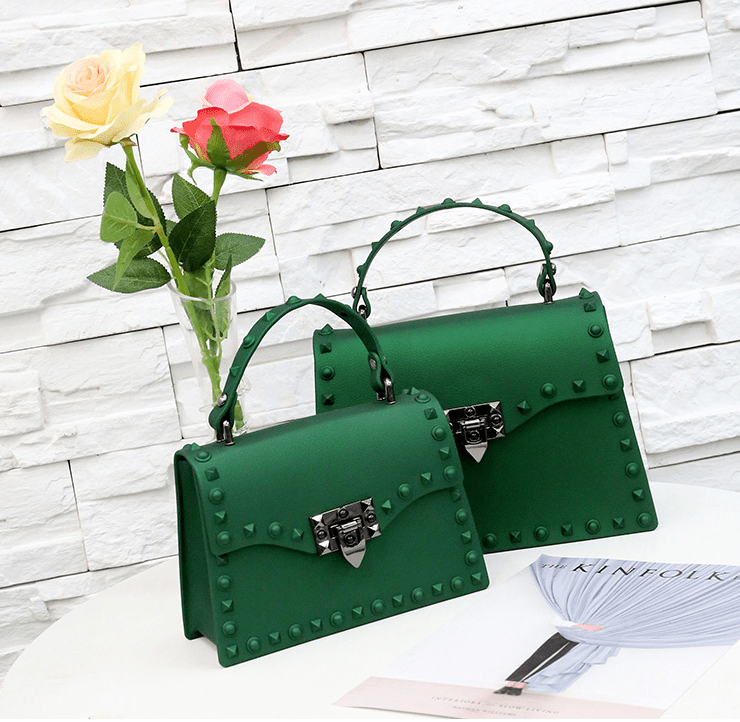 Matte matte rivet tote - Alternative Gothic Dark Wear | Embrace Dark Aesthetic Men & Women Gothic Clothing