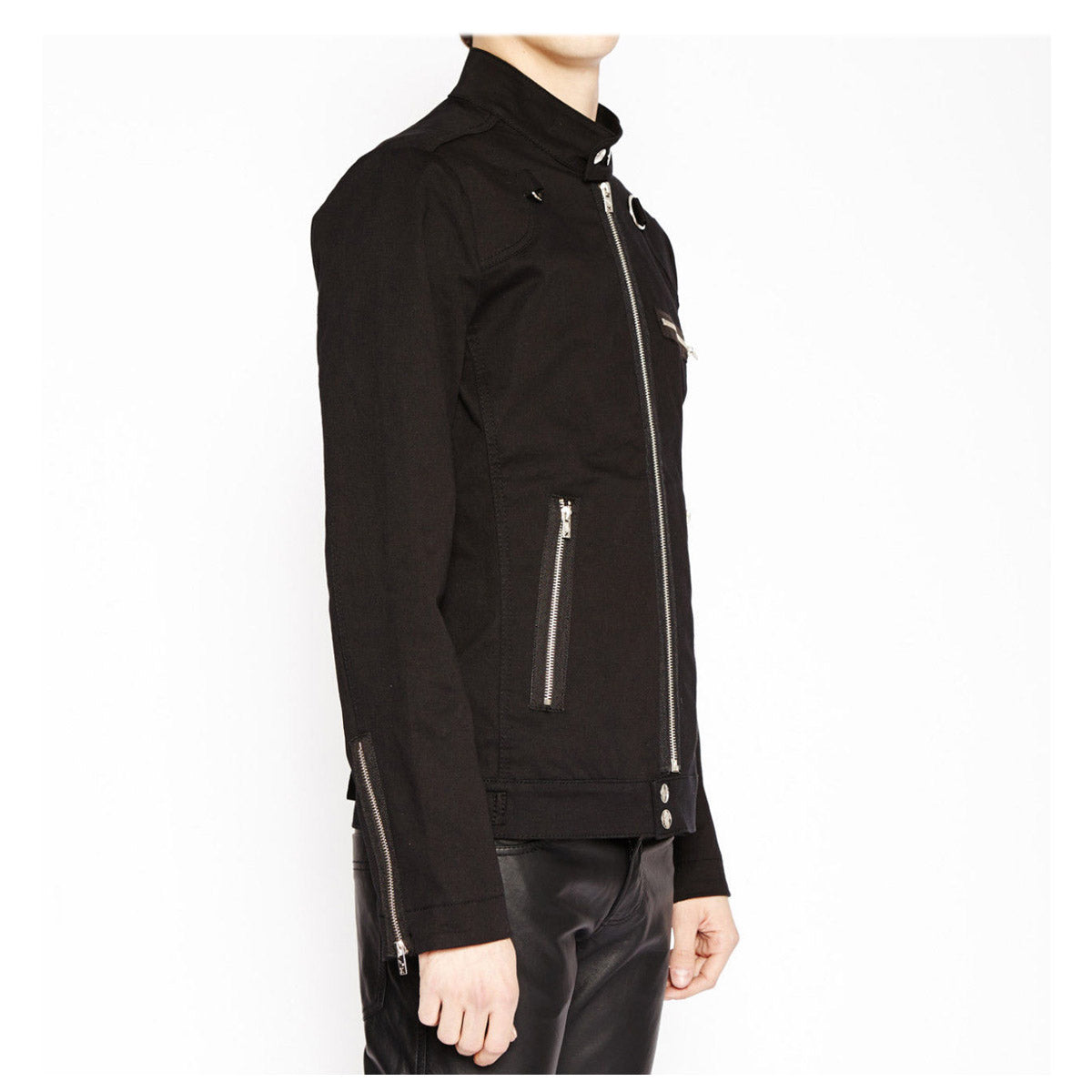 Men Motorcycle Jacket Punk Rock Black Gothic EMO Jacket Jack Ryan Season Jacket - Alternative Gothic Dark Wear | Embrace Dark Aesthetic Men & Women Gothic Clothing