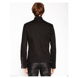 Men Motorcycle Jacket Punk Rock Black Gothic EMO Jacket Jack Ryan Season Jacket - Alternative Gothic Dark Wear | Embrace Dark Aesthetic Men & Women Gothic Clothing