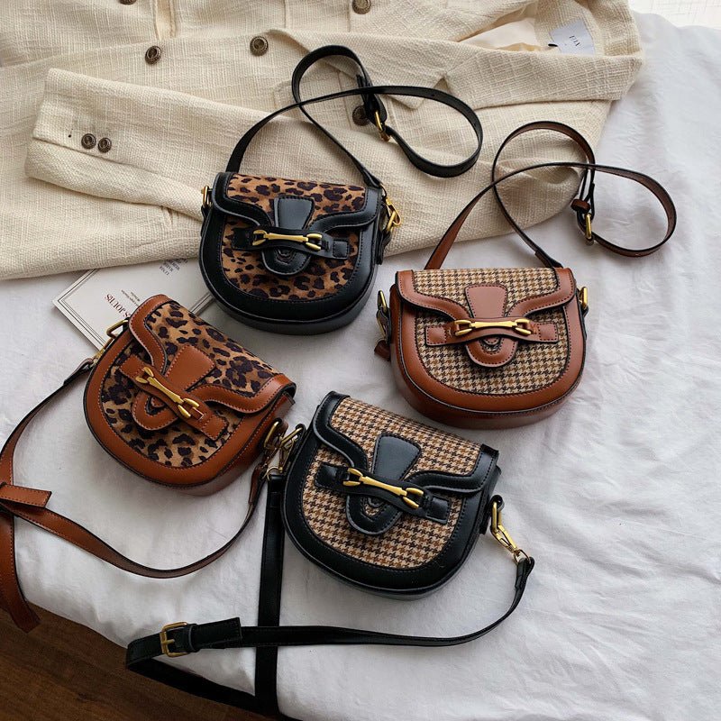 Leopard Saddle Bag in Autumn and Winter - Alternative Gothic Dark Wear | Embrace Dark Aesthetic Men & Women Gothic Clothing