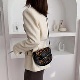 Leopard Saddle Bag in Autumn and Winter - Alternative Gothic Dark Wear | Embrace Dark Aesthetic Men & Women Gothic Clothing
