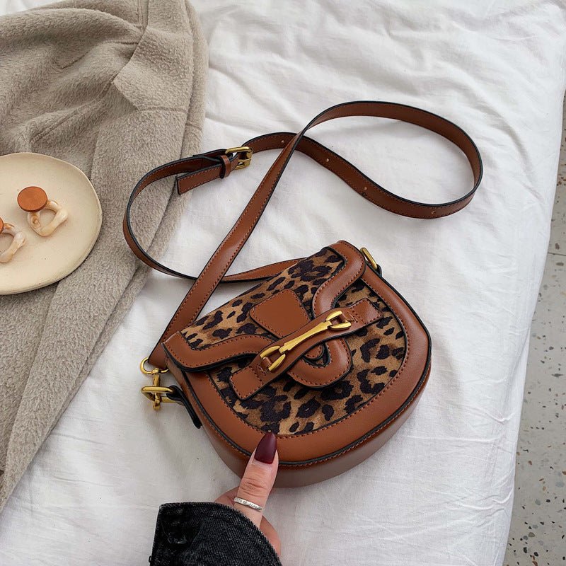 Leopard Saddle Bag in Autumn and Winter - Alternative Gothic Dark Wear | Embrace Dark Aesthetic Men & Women Gothic Clothing
