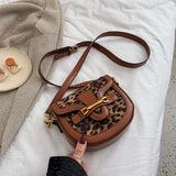 Leopard Saddle Bag in Autumn and Winter - Alternative Gothic Dark Wear | Embrace Dark Aesthetic Men & Women Gothic Clothing