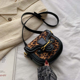 Leopard Saddle Bag in Autumn and Winter - Alternative Gothic Dark Wear | Embrace Dark Aesthetic Men & Women Gothic Clothing