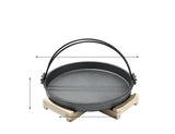 Cast Iron Barbecue Charcoal Oven Japanese Shouxi Hanging Pot Single Dry Pot Solid Alcohol Oven Household Square Stove Small Hot Pot