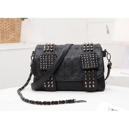 European And American Style Rivet Skull Handbag - Alternative Gothic Dark Wear | Embrace Dark Aesthetic Men & Women Gothic Clothing