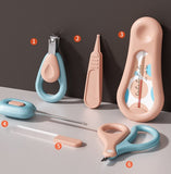 Six - Piece Baby Nail Clipper Care Set - Alternative Gothic Dark Wear | Embrace Dark Aesthetic Men & Women Gothic Clothing