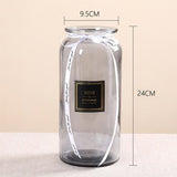 Mini Straight Transparent Glass Vase Ornaments Flower Arrangement Hydroponic Vase