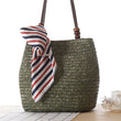 One - shoulder Straw Bag Women Bag Seaside Vacation Woven Bag Straw Bag Beach Bag - Alternative Gothic Dark Wear | Embrace Dark Aesthetic Men & Women Gothic Clothing
