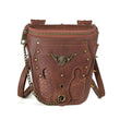 Ladies One - shoulder Messenger Bag Motorcycle Rivet Mobile Phone Chain Bag - Alternative Gothic Dark Wear | Embrace Dark Aesthetic Men & Women Gothic Clothing