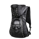 Hooded Skull Hat Backpack Europe And America Halloween Steampunk Rivet Hat Backpack - Alternative Gothic Dark Wear | Embrace Dark Aesthetic Men & Women Gothic Clothing