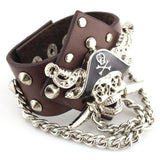 Rivet chain punk bracelet - Alternative Gothic Dark Wear | Embrace Dark Aesthetic Men & Women Gothic Clothing