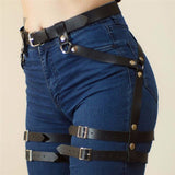 Ladies Belt Straps, Artificial Belt, Gothic Harness, Leg Binding - Alternative Gothic Dark Wear | Embrace Dark Aesthetic Men & Women Gothic Clothing