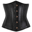 Women Underbust Longline Corset | Black Sheep Nappa Leather Waist Training Corset