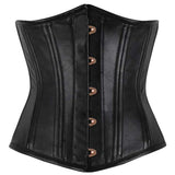 Women Underbust Longline Corset | Black Sheep Nappa Leather Waist Training Corset