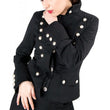 Women Gothic Denim Military Jacket | Corsair Army Uniform Style Outerwear