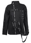 Women Bondage Zipper Jacket | High Neck Steampunk Gothic Cotton Outerwear