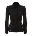 Women Black Wool Gothic Military Coat | Victorian Style Long Winter Jacket