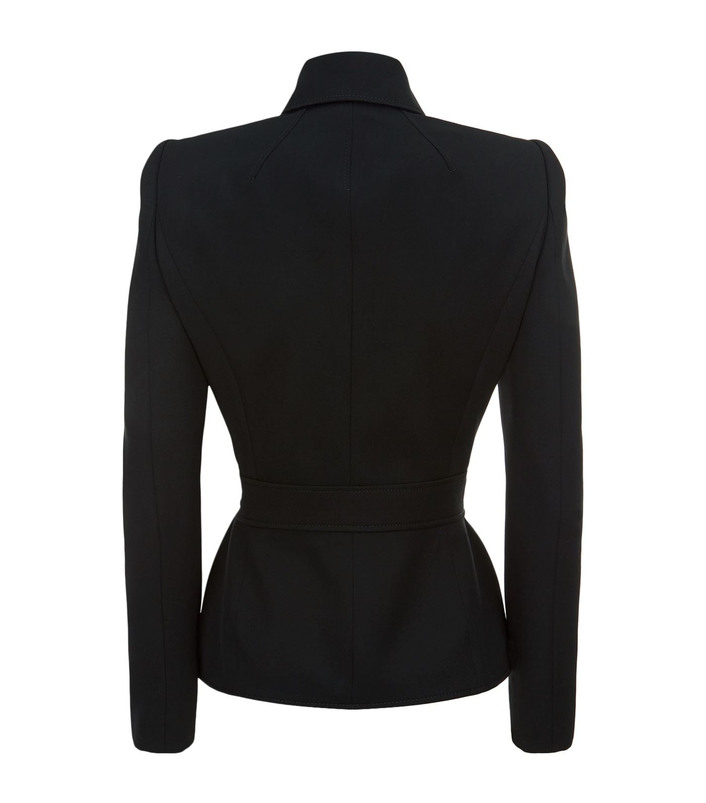 Women Black Wool Gothic Military Coat | Victorian Style Long Winter Jacket