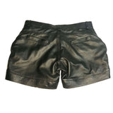 Women Genuine Leather Black Shorts | Sexy Gothic Hot Pants in Soft Lambskin