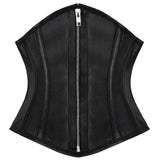 Women Giulianna Sexy Corset | Underbust Steel Boned Corset with Metal Zipper