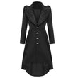 Women Gothic Dark In Love Lamentia Coat | Long Woolen-Feel Gothic Winter Coat