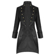 Pentagramme Salvatore Black Mens Coat - Alternative Gothic Dark Wear | Embrace Dark Aesthetic Men & Women Gothic Clothing