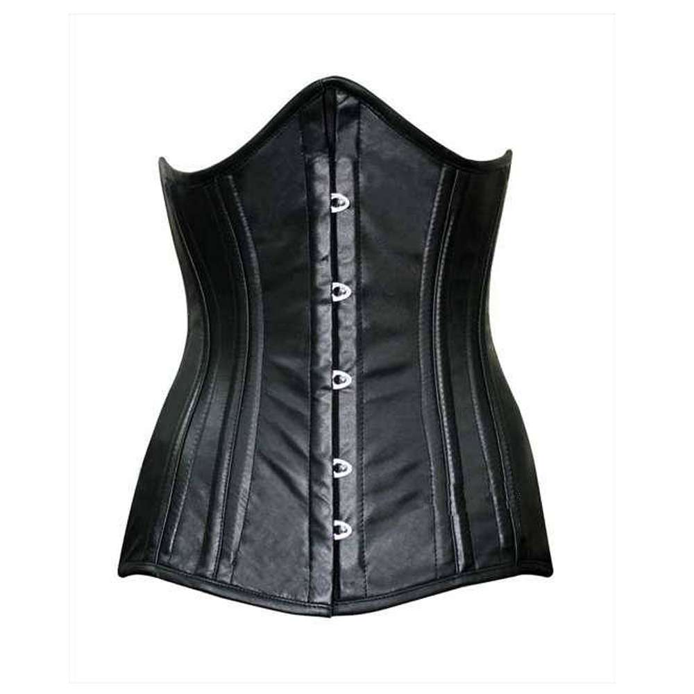 Women 24 Steel Bone Double Row Underbust Corset | Real Leather Bespoke Waist Trainer for Extreme Reduction