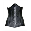 Women 24 Steel Bone Double Row Underbust Corset | Real Leather Bespoke Waist Trainer for Extreme Reduction