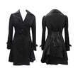 Women Victorian Corset Riding Jacket | Black Gothic Steampunk Coat