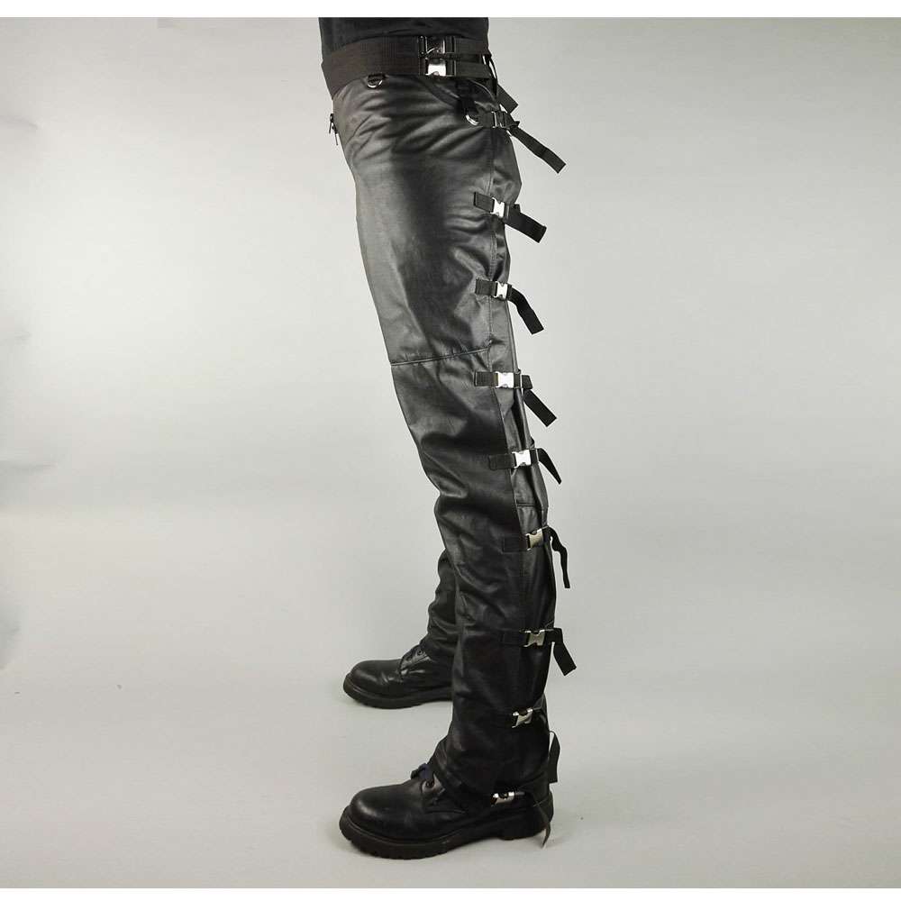 New Leather Pant | Punk Bondage Trouser | Fashion Biker Pant